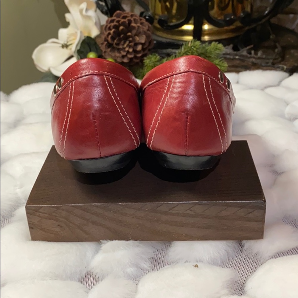 Michael “plato” red buckle flats - Picture 4 of 5